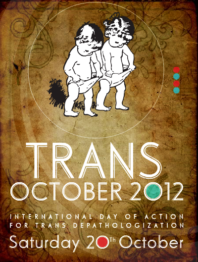 Poster Stop Trans Pathologisering 2012